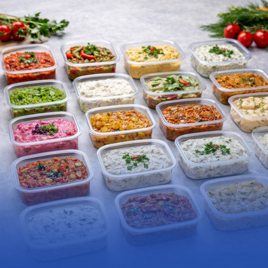 Hazır Meze Ürünleri Dolum ve Ambalaj Makineleri